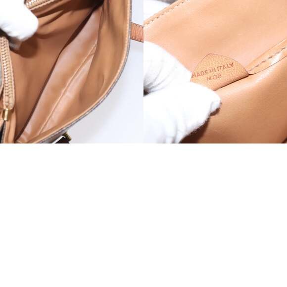 CELINE Macadam Canvas Hand Bag Pvc Leather Brown - Picture 13 of 13